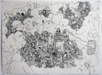 ink on paper, 2009, 22" X 30"