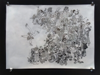 ink on velum, 2008, 22" X 30"