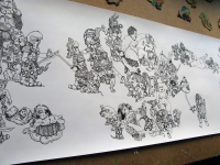 ink on paper, 2009 16" x 30